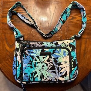 Vera Bradley Blue Camofloral Crossbody